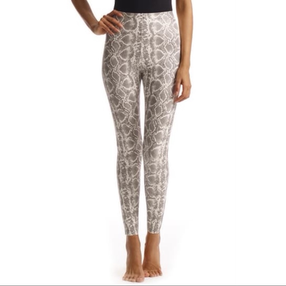 Commando Faux Leather Animal Print Leggings